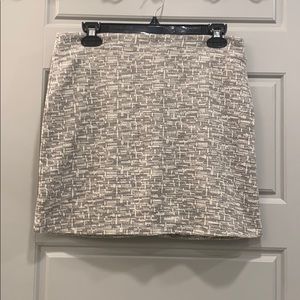 Topshop Grey Patterned Skirt